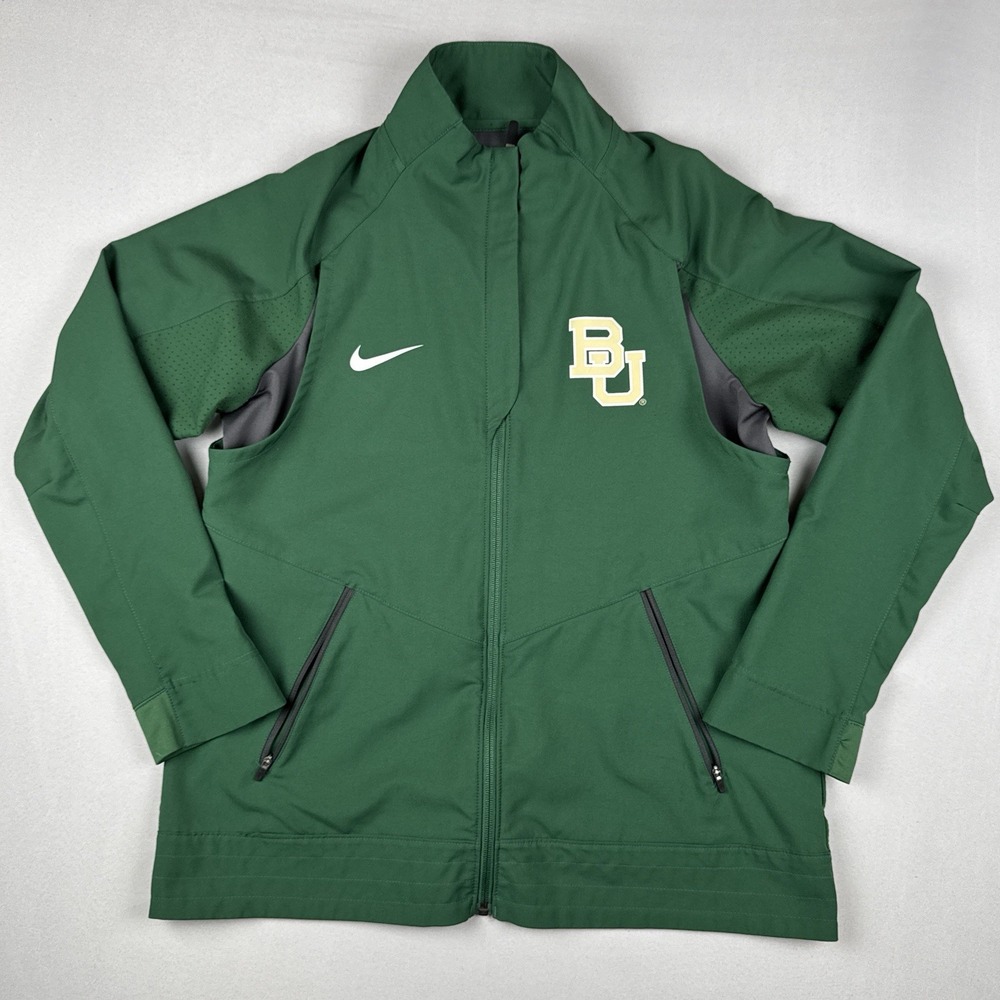 Nike Baylor Bears Dri-FIT Full Zip Jacket Green NCAA Athletic M